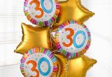 30th Birthday Flowers and Balloons Uk Gift Delivery 30th Birthday Balloon Bouquet isle Of