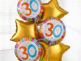 30th Birthday Flowers and Balloons Uk Gift Delivery 30th Birthday Balloon Bouquet isle Of