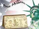 30th Birthday Gifts for Him Ebay Wr American Us 1 Million Dollar 1oz 24k Gold Art Bar 30th