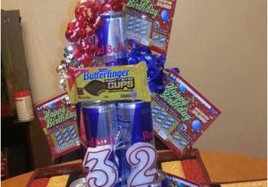 30th Birthday Ideas for Husband Uk A Red Bull Cake with Candy and Lottery Ticket for My