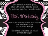 30th Birthday Invitation Sayings 20 Interesting 30th Birthday Invitations themes Wording