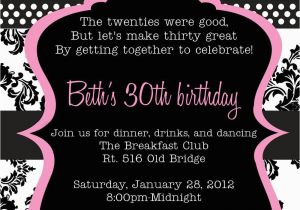 30th Birthday Invitation Sayings 20 Interesting 30th Birthday Invitations themes Wording