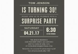 30th Birthday Invitations for Men Most Popular 30th Birthday Party Invitations