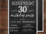 30th Birthday Invitations for Men Surprise 30th Birthday Invitations for Him Mens 30th