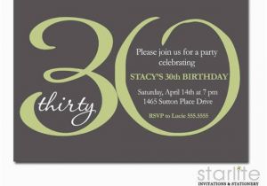 30th Birthday Party Invitations for Her 30th Birthday Invitation for Her 30th Birthday Invitation