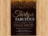 30th Birthday Party Invitations for Her 30th Birthday Invitation for Women Thirty and Fabulous