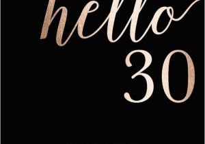 30th Birthday Party Invitations for Her 30th Birthday Invitation Modern Gold Foil Hello 30 by