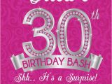 30th Birthday Party Invitations for Her 30th Birthday Invitation Surprise 30th for Her Adult