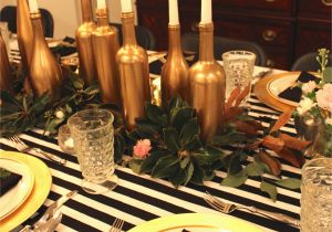 30th Birthday Table Decorations Gold Black and White My 30th Birthday Dinner Party