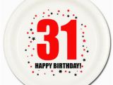 31 Gifts for 31st Birthday for Him Happy 31st Birthday Age 31 Party Supplies Dessert Cake Plates