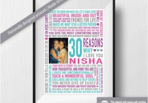 31st Birthday Present Ideas for Him 21st 30th 31st Birthday Gift Best Friend Gift 31 Reasons