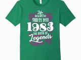34th Birthday Gifts for Him Happy 1983 Its My 34th Birthday Gift Ideas T Shirt Pl