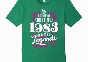 34th Birthday Gifts for Him Happy 1983 Its My 34th Birthday Gift Ideas T Shirt Pl