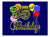 35th Birthday Gifts for Him Happy 35th Birthday Postcards Zazzle