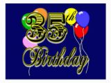 35th Birthday Gifts for Him Happy 35th Birthday Postcards Zazzle