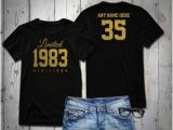 35th Birthday Ideas for Him 35th Birthday Tshirt Etsy