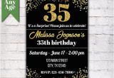 35th Birthday Invitations 35th Birthday Invitation Birthday Party Invite Printable