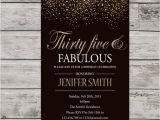 35th Birthday Invitations 35th Birthday Invitation for Women Printable Thirty Five and