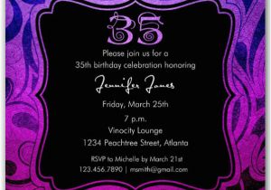 35th Birthday Invitations Brilliant Emblem 35th Birthday Party Invitations Paperstyle