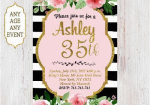 35th Birthday Party Invitations 1000 Ideas About 35th Birthday On Pinterest Happy 30th