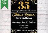 35th Birthday Party Invitations 35th Birthday Invitation Birthday Party Invite Printable