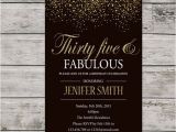 35th Birthday Party Invitations 35th Birthday Invitation for Women Printable Thirty Five and