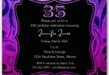 35th Birthday Party Invitations Brilliant Emblem 35th Birthday Party Invitations Paperstyle