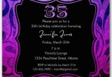 35th Birthday Party Invitations Brilliant Emblem 35th Birthday Party Invitations Paperstyle