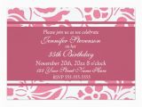 35th Birthday Party Invitations Floral 35th Birthday Party Invitation Card Ladyprints