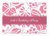 35th Birthday Party Invitations Floral 35th Birthday Party Invitations Zazzle