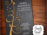 35th Birthday Party Invitations Items Similar to Glitter Glam 35th Birthday Invitation