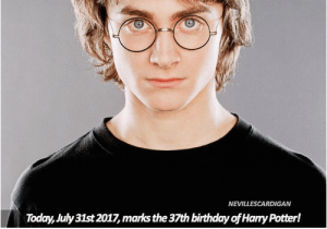 37th Birthday Meme Nevillescardigan today July 31st 2017 Marks the 37th