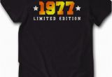39th Birthday Ideas for Him 39th Birthday Shirt Born In 1977 Limited Edition 39 Year