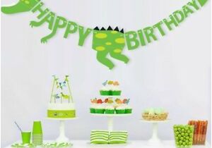 3d Dinosaur Happy Birthday Banner Dinosaur Happy Birthday Paper Banner Hanging Bunting Party