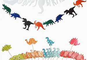 3d Dinosaur Happy Birthday Banner Party Decor Yosmi Dinosaur Birthday Party Supplies