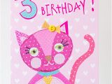 3rd Birthday Card Girl Georgia Breeze Girls Third Birthday Cards Age Birthday