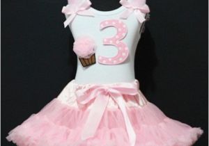 3rd Birthday Dresses Light Pink Pettiskirt Tutu Party Dress Pink White Dot 3rd