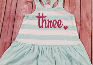 3rd Birthday Dresses Third Birthday Dress Pink Sparkle Birthday Shirt Baby Girl 3rd