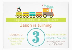 3rd Birthday Invitation Wording Boy 3rd Birthday Boy Train Invitation 5 Quot X 7 Quot Invitation