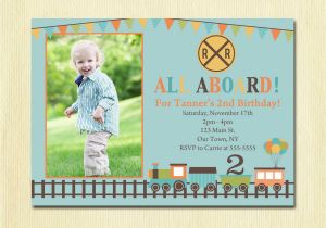 3rd Birthday Invitation Wording Boy Train Birthday Invitation Boys 1st 2nd 3rd 4th Birthday