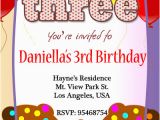 3rd Birthday Party Invites 3rd Birthday Invitations 365greetings Com