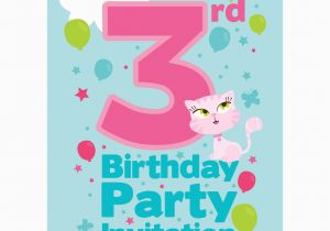 3rd Birthday Party Invites 3rd Birthday Party Supplies Party Delights