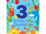 3rd Birthday Party Invites 3rd Birthday Party Supplies Party Delights