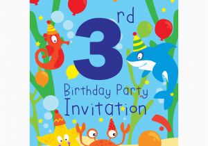 3rd Birthday Party Invites 3rd Birthday Party Supplies Party Delights