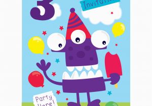 3rd Birthday Party Invites 3rd Birthday Party Supplies Party Delights
