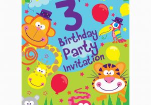 3rd Birthday Party Invites 3rd Birthday Party Supplies Party Delights