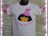 3t Birthday Girl Shirt Girls Personalized Dora Birthday Hat Shirt 2t 3t 4t 5 6