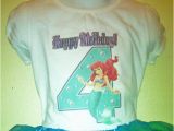 3t Birthday Girl Shirt the Little Mermaid Birthday Shirt 1t 2t 3t 4t 5t 6t 7t 8t
