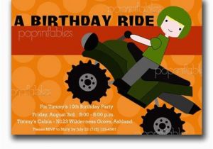 4 Wheeler Birthday Invitations 1000 Images About 4 Wheeler Birthday Ideas On Pinterest