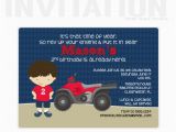 4 Wheeler Birthday Invitations 4 Wheeler Invitation 4 Wheeler Birthday Party Invitations